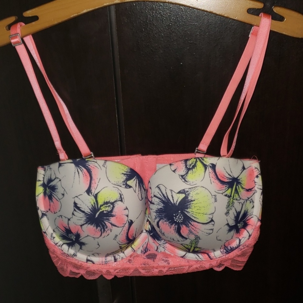 BNWT Pink Victoria's Secret Floral bustier